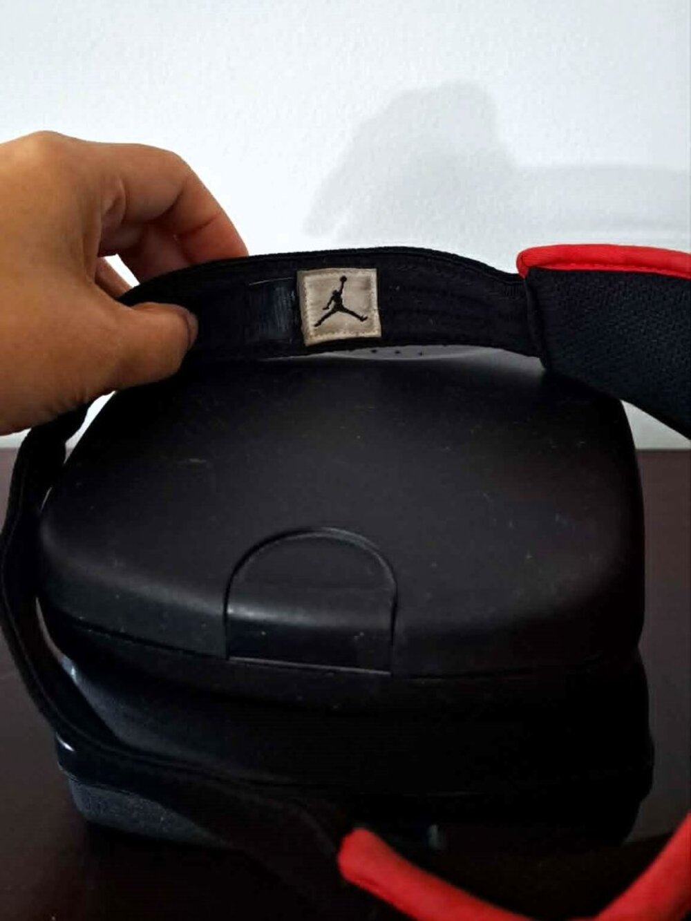 Vintage Y2K Air Jordan 17 Visor – Black Red White – Excellent Condition RARE - Picture 4 of 5